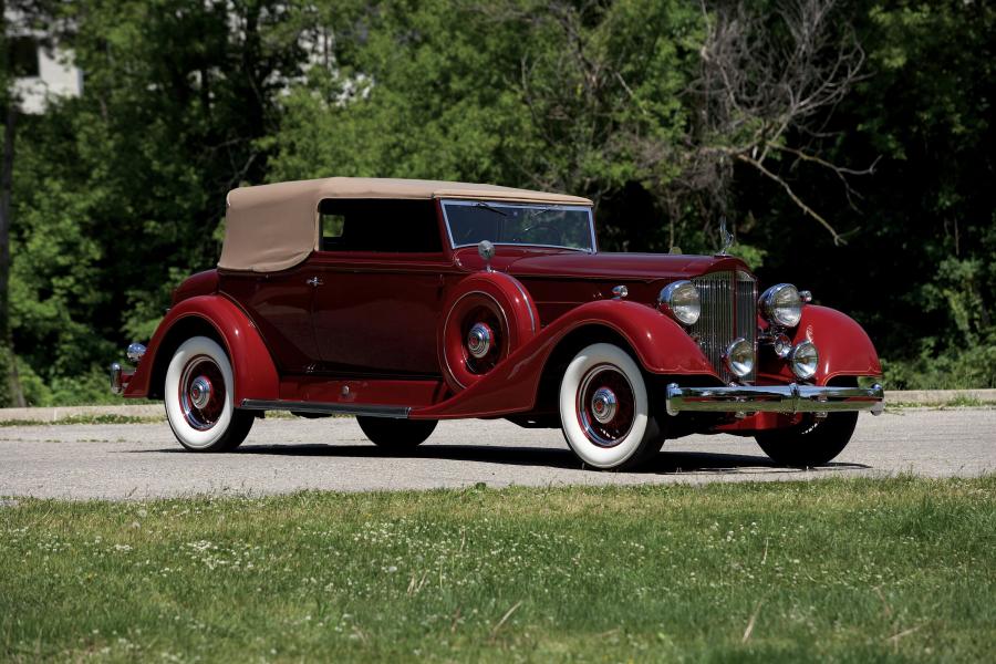  Packard Model Super Eight 1104 Convertible Victoria 1934 года  (фото 1 из 9)